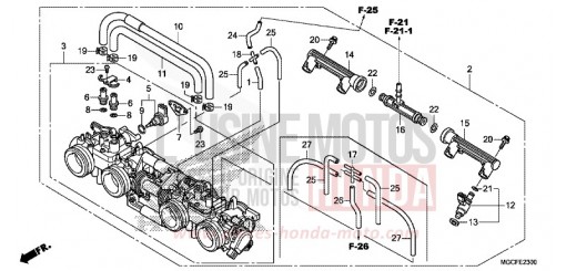 THROTTLE BODY CB1100NAK de 2019